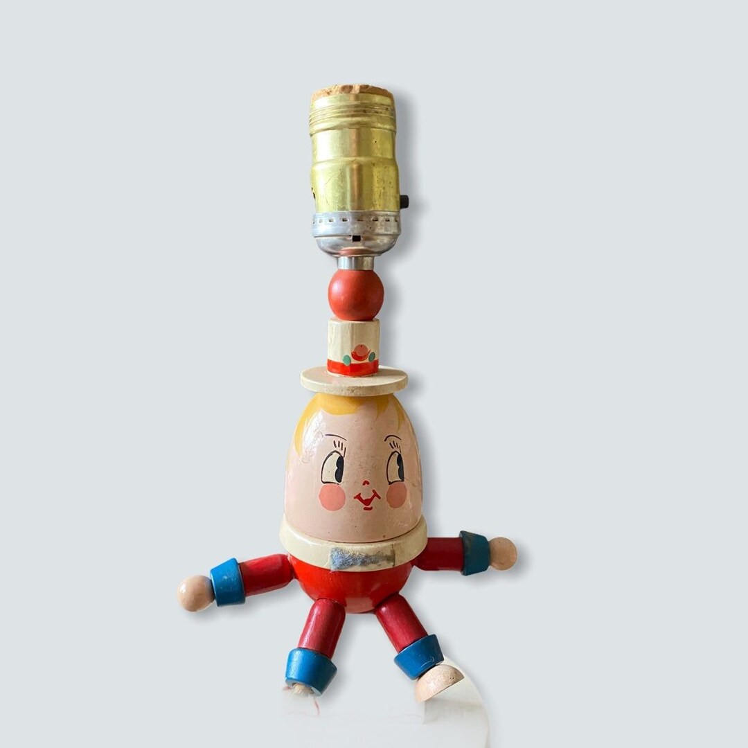 Humpty Dumpty Nursery Wooden Lamp - Etsy