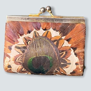 Vintage Feather Coin Purse