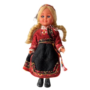 Muñeca holandesa vintage de plástico