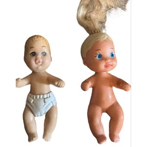 Lot of 2 Vintage Mattel Barbie Baby Dolls