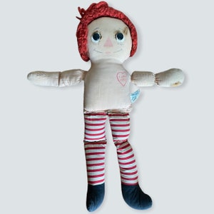 Muñeca de trapo vintage Raggedy Ann