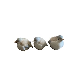 A set of 3 vintage Japanese porcelain birds