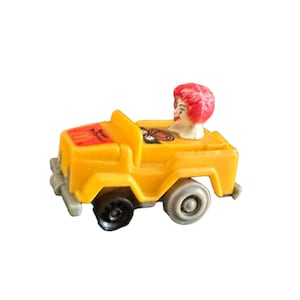 1985 Mini McDonalds Toy Car Ronald McDonald w/ Pull Back image 1 Rare find, missing 1 wheel