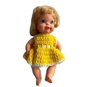 Vintage 1968 Mattel Doll in yellow dress