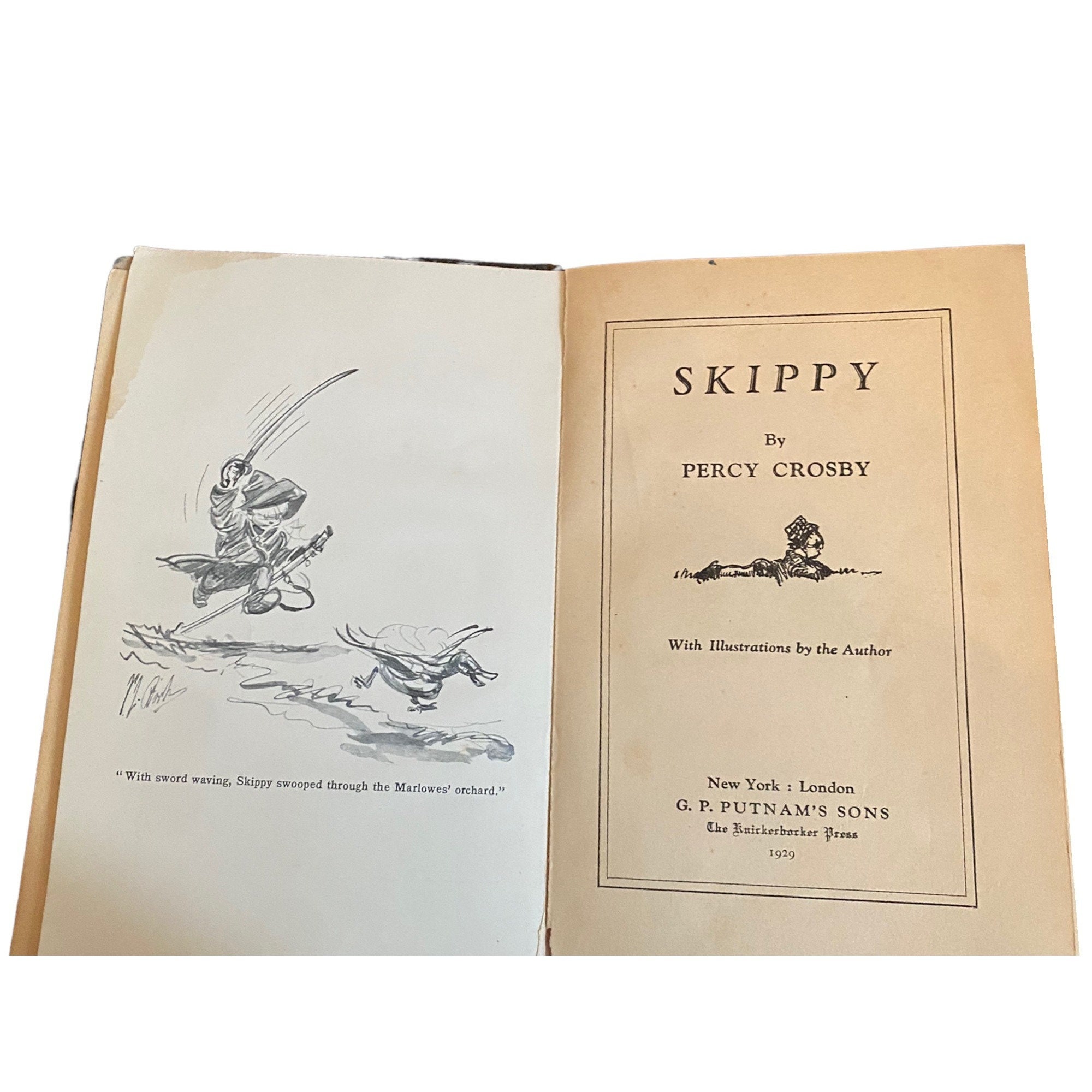 Rare Brown Cover Antique Skippy Book by Percy Crosby 1929 - Etsy