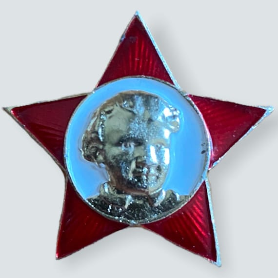 Soviet October Child Lenin Star Pin - image 1