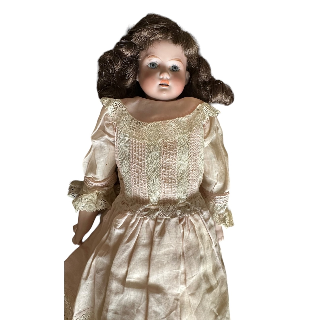 アンティーク ビスクドール Floradora フロラドラ レザーボディ Antique 1920s Floradora Germany Bisque Head Doll - Etsy