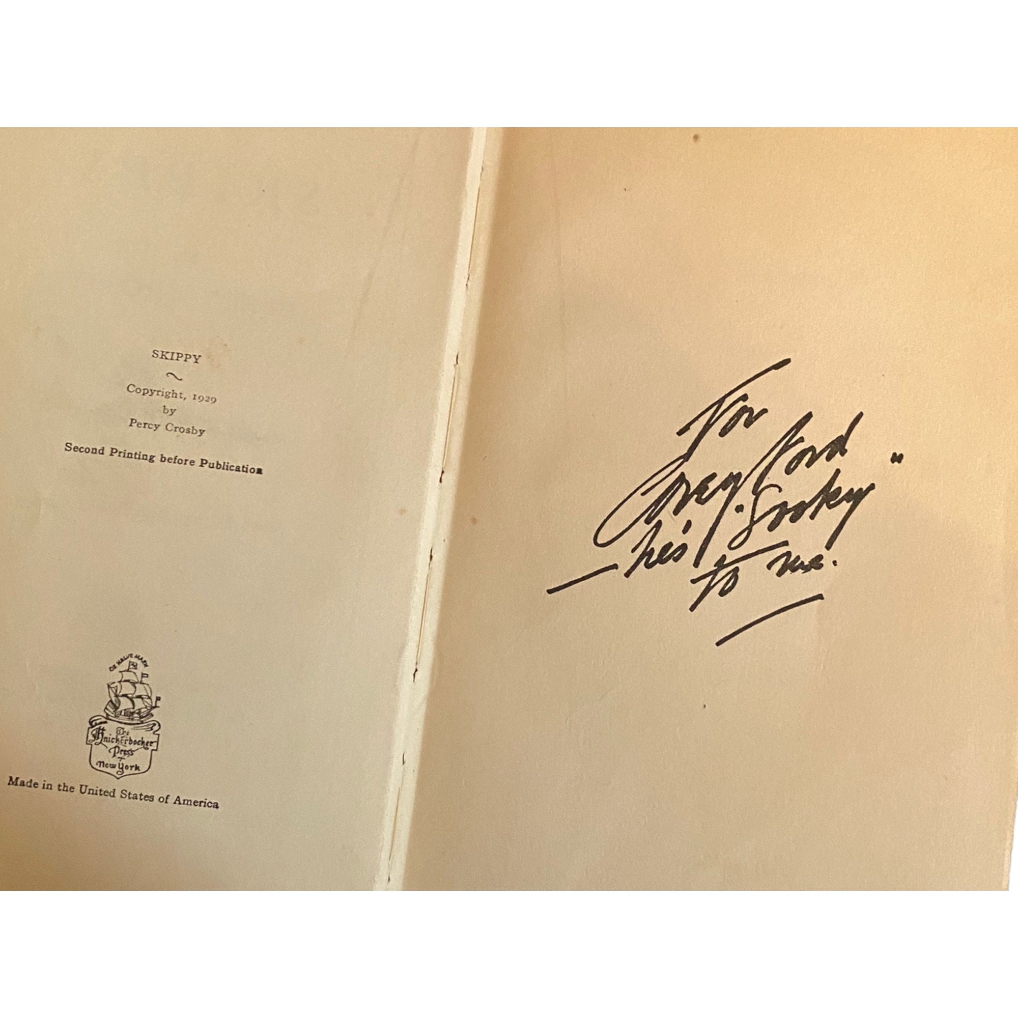 Rare Brown Cover Antique Skippy Book by Percy Crosby 1929 - Etsy