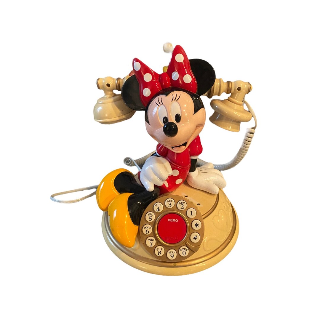 Vintage Disney Minnie Mouse Talking Desk Table Telephone in Etsy