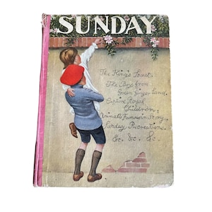 Rare Antique 19 century Kids Book with beautiful illustrations