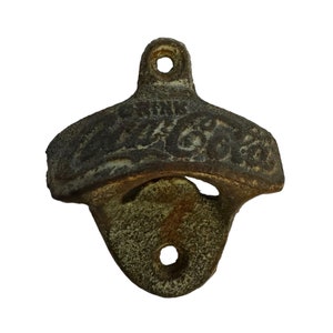 Antique 1920ies Coca Cola Wall Mount Bottle Opener