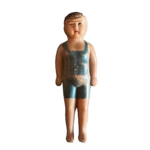 Antique Celluloid Doll House Boy Doll