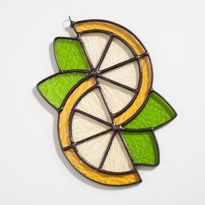 Instant Download Stained Glass Pattern Lemon Slices Suncatcher Hobby License image 3