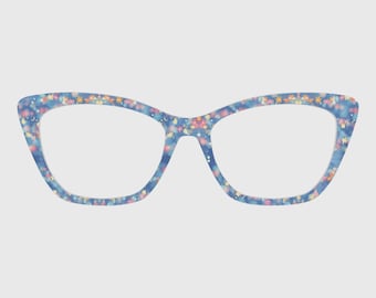 Adornos magnéticos para gafas con forma de bombillas de hadas con cuentas de colores – Compatibles con monturas de gafas.