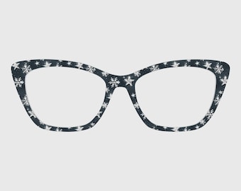 The Silver Star Snow Magnetic Glasses Toppers – Compatible with Pair Eyewear Frames