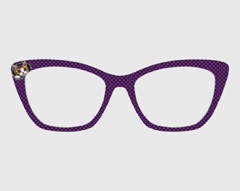 The Purple Polka Dot Kitten magnetische briltoppers – compatibel met brilmonturen