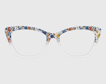The Flowers And Leaves Magnetic Glasses Toppers – Compatible with Pair Eyewear Frames