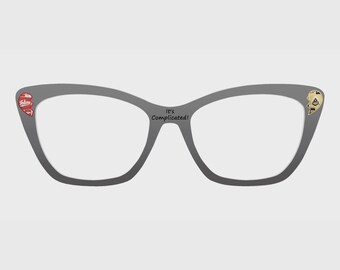 The Heart-Shaped Art Magnetic Glasses Toppers – Compatible with Pair's Frames