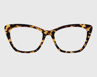 Dessus de lunettes magnétiques marron tortue - Compatible avec une paire de montures de lunettes