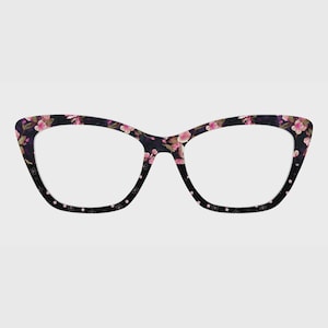 The Midnight Cherry Blossom Veil Magnetic Glasses Toppers – Compatible with Pair Eyewear Frames