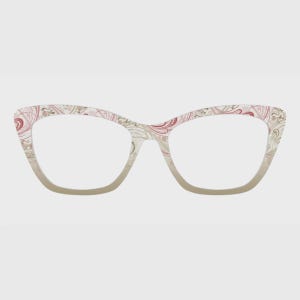 Topper magnetici per occhiali Vintage Floral Scroll – Compatibili con montature per occhiali