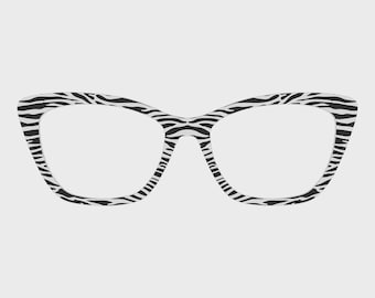 De magnetische Zebra-briltoppers: compatibel met brilmonturen