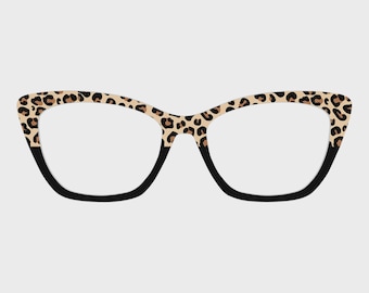 Dessus de lunettes magnétiques The Leopard Split - Compatible avec une paire de montures de lunettes