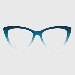Dessus de lunettes magnétiques The Blues Gradient Wave Texture - Compatible avec une paire de montures de lunettes