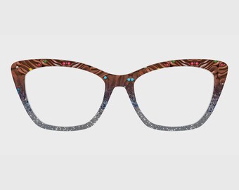 The Chocolate Delight Cake Magnetic Glasses Toppers – Compatible with Pair's Frames