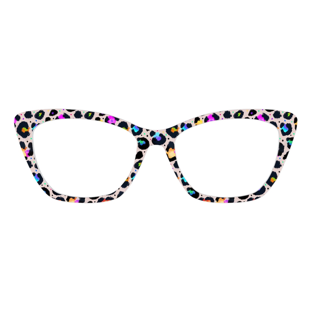 The Color Ink Leopard Print Rhapsody Magnetic Glasses Topper – Pair ...