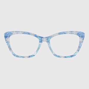 The Snowflake Wonderland Magnetic Glasses Toppers – Compatible with Pair Eyewear Frames
