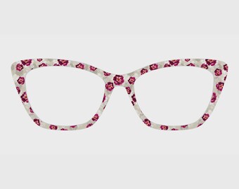 The Vintage Peony Magnetic Glasses Toppers – Compatible with Pair's Frames