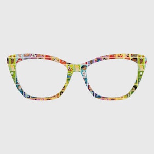 Adornos magnéticos para gafas con personajes – Compatibles con monturas de gafas.
