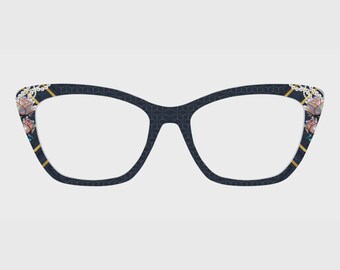 The Blue Gold Elegance Magnetic Glasses Toppers – Compatible with Pair's Frames