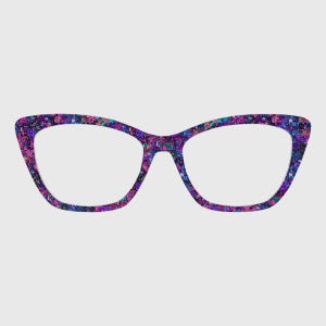 The Geometric Pattern Of Random Square Image Magnetic Glasses Toppers – Compatible with Pair Eyewear Frames