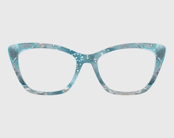 Magnetische zeemeerminstaart-briltoppers - compatibel met brilmonturen