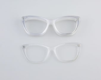 Adornos magnéticos para gafas Wanda Blanks: compatibles con monturas de gafas de dos piezas