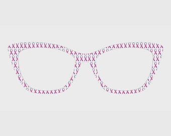 The Awareness Ribbon Pattern Magnetic Glasses Toppers – Compatible with Pair Eyewear Frames