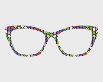 The Boardgame Meeples Magnetic Glasses Toppers – Compatible with Pair Eyewear Frames