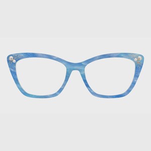 The Ocean Pearl Seashell Accent Magnetic Glasses Toppers – Compatible with Pair Eyewear Frames