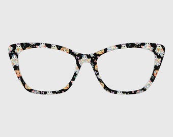 The Colorful Floral Ghost Magnetic Glasses Toppers – Compatible with Pair Eyewear Frames