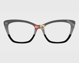 The Heart-Shaped Art Magnetic Glasses Toppers – Compatible with Pair's Frames