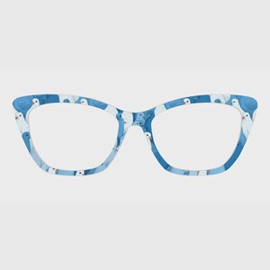 Adornos magnéticos para gafas Azure Flock – Compatibles con monturas de gafas Pair