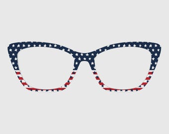 The American Stars And Stripes Magnetic Glasses Toppers – Compatible with Pair Eyewear Frames