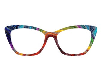 The Rainbow Glow Diamond Dust Magnetic Glasses Toppers – Compatible with Pair Eyewear Frames