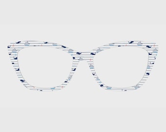 The Seaside Whale Serenity Magnetic Glasses Toppers – Compatible with Pair's Frames