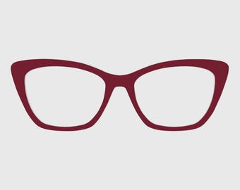 The Burgundy Magnetic Glasses Toppers – Compatible with Pair Eyewear Frames