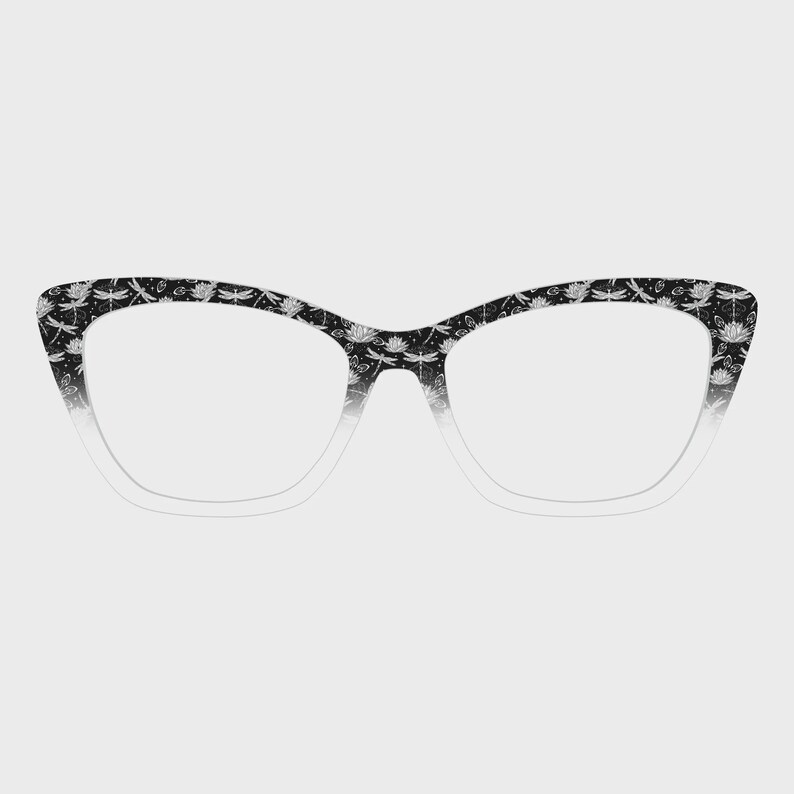 The Lotus Flower Flying Fantasy Dragonflies Magnetic Glasses Toppers ...