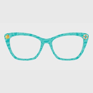 The Poolside Duck Float Magnetic Glasses Toppers – Compatible with Pair Eyewear Frames