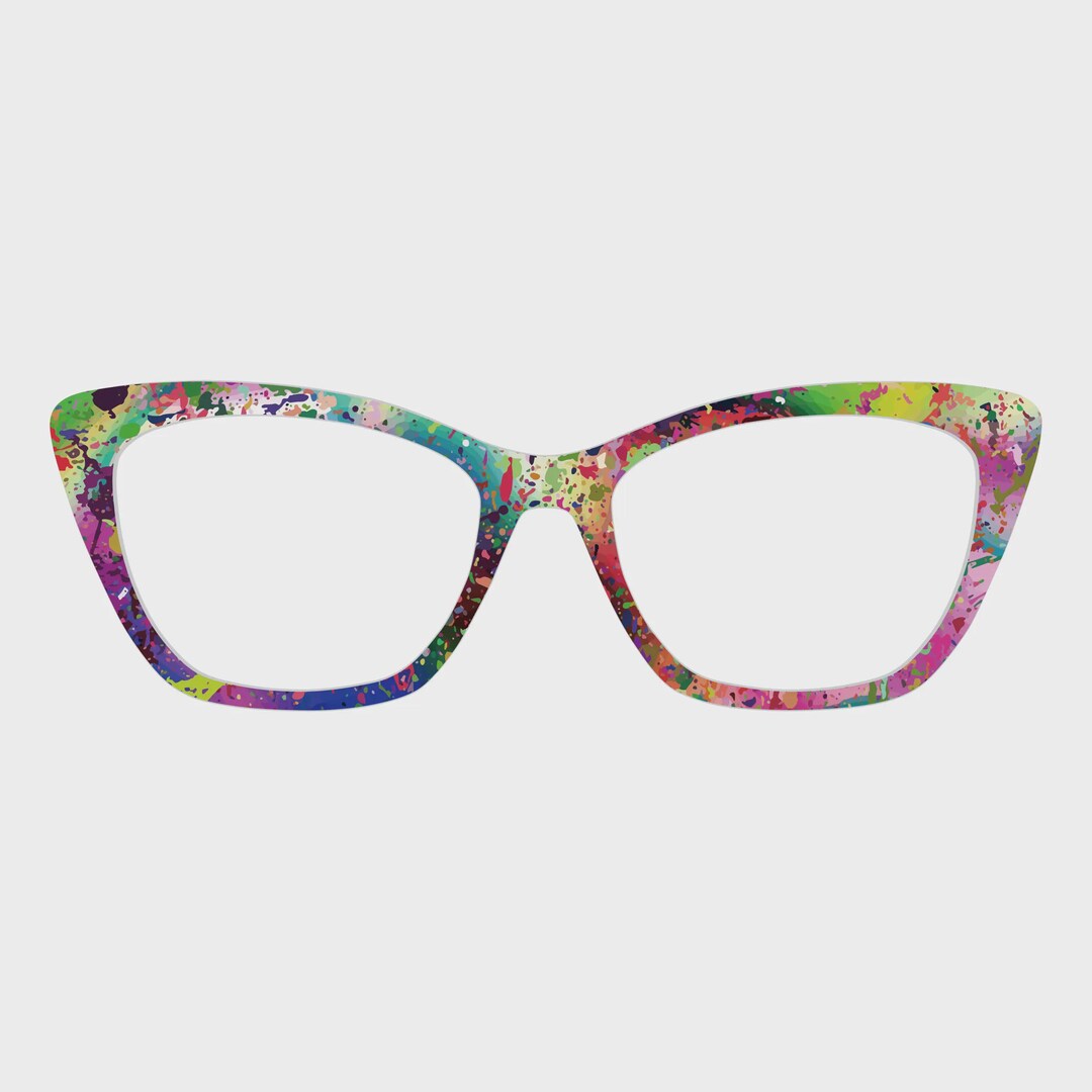The Splash Ink Stains Magnetic Glasses Toppers – Compatible With Pair ...